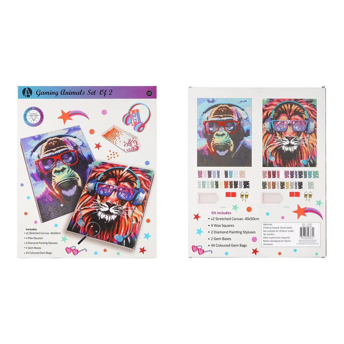 Art Studio Gaming Animals Diamond Painting Set – image 3