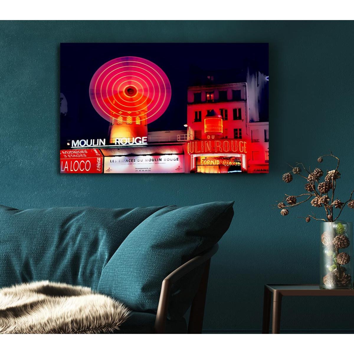 Moulin Rouge Canvas Print Wall Art - Yellow / 50.8cm – image 5