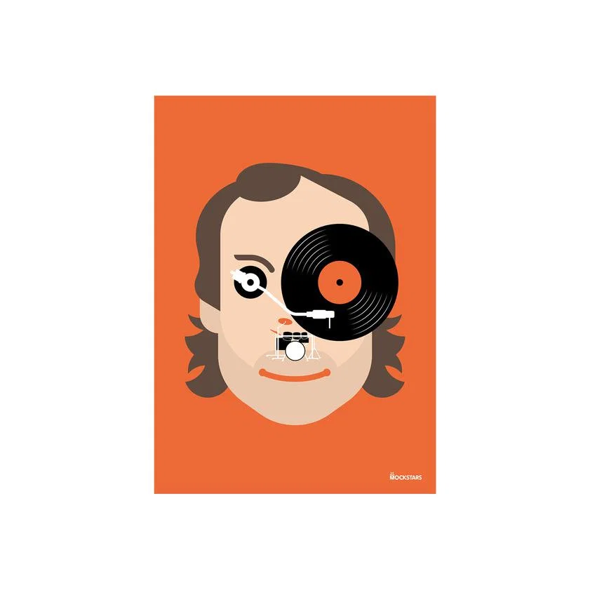 Mockstars Art Prints - A4 / Phil Collins – image 1