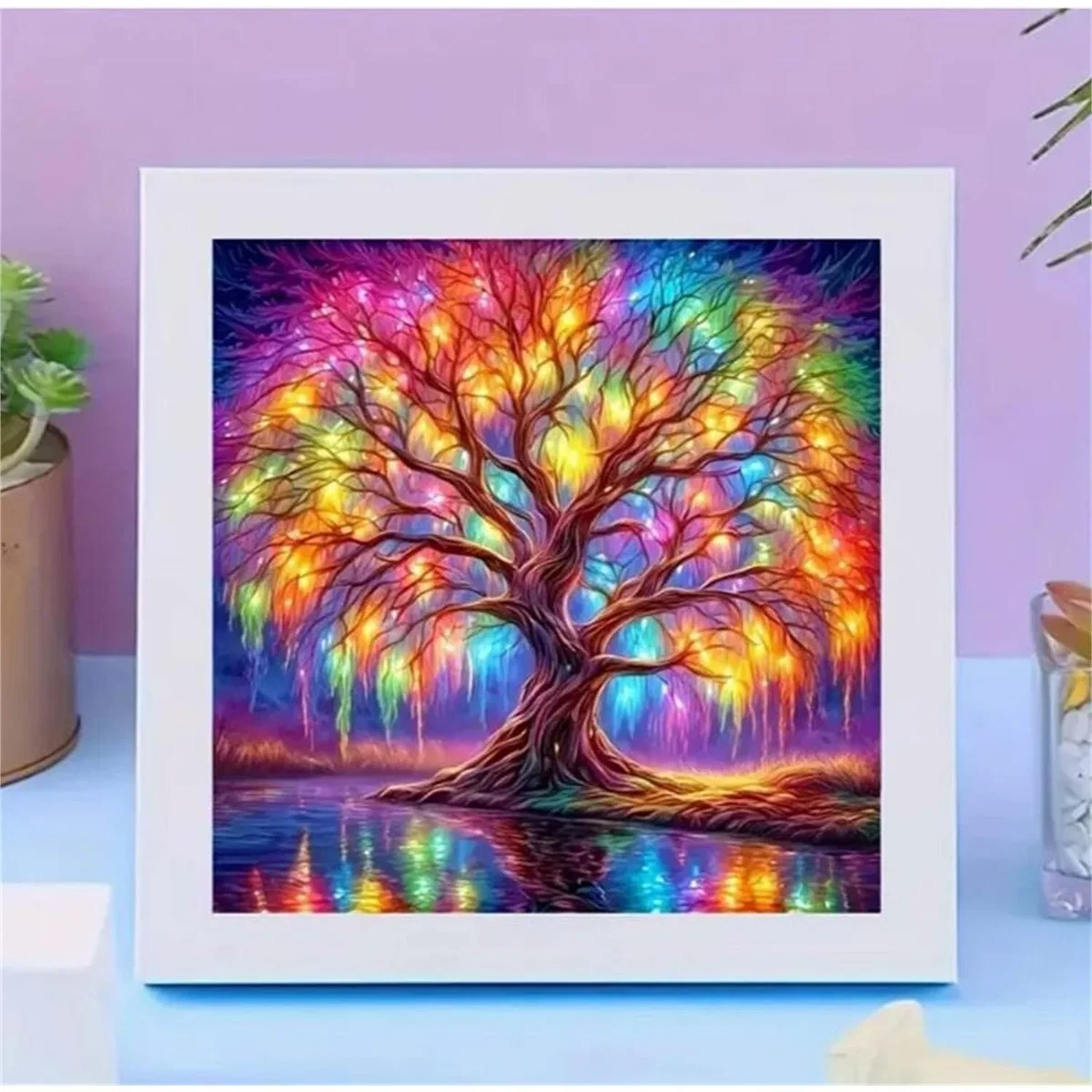 Rainbow Tree Diamond Painting Kit - Multi – image 6