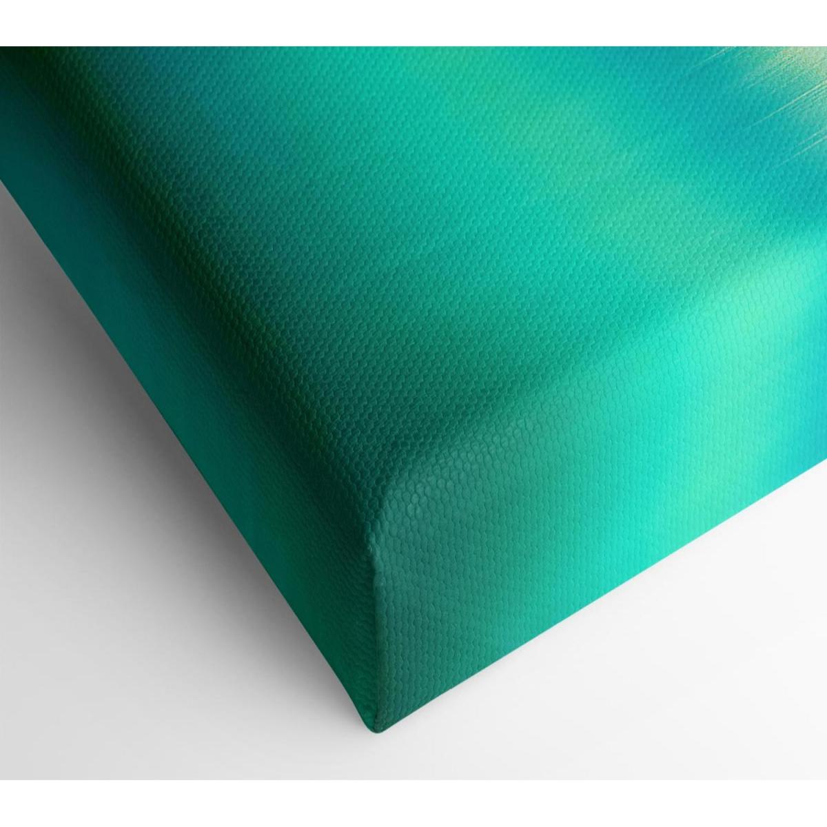 Green Shock Wave Canvas Print Wall Art - Yellow / 101.6cm – image 2