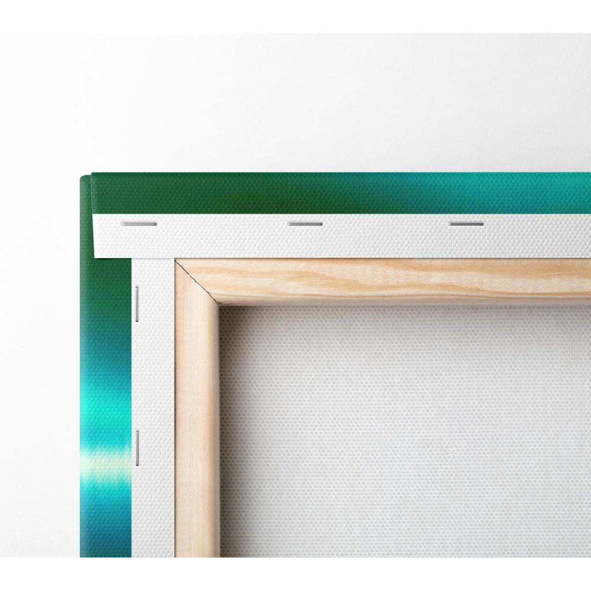 Green Shock Wave Canvas Print Wall Art - Yellow / 101.6cm – image 3