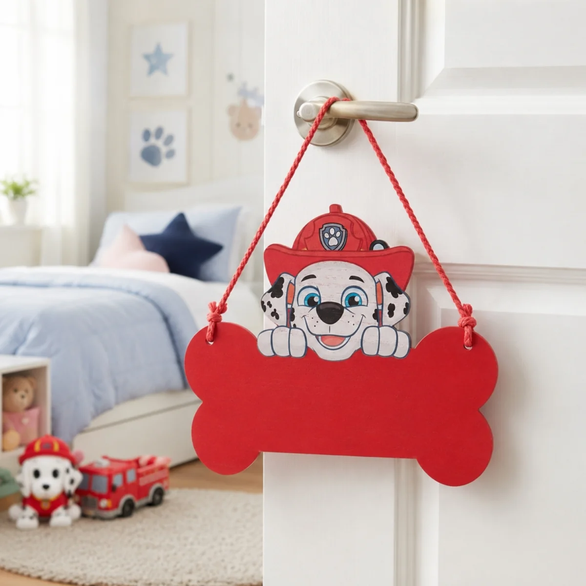 Paw Patrol Marshall Wooden Hanging Plaque - Red – image 2