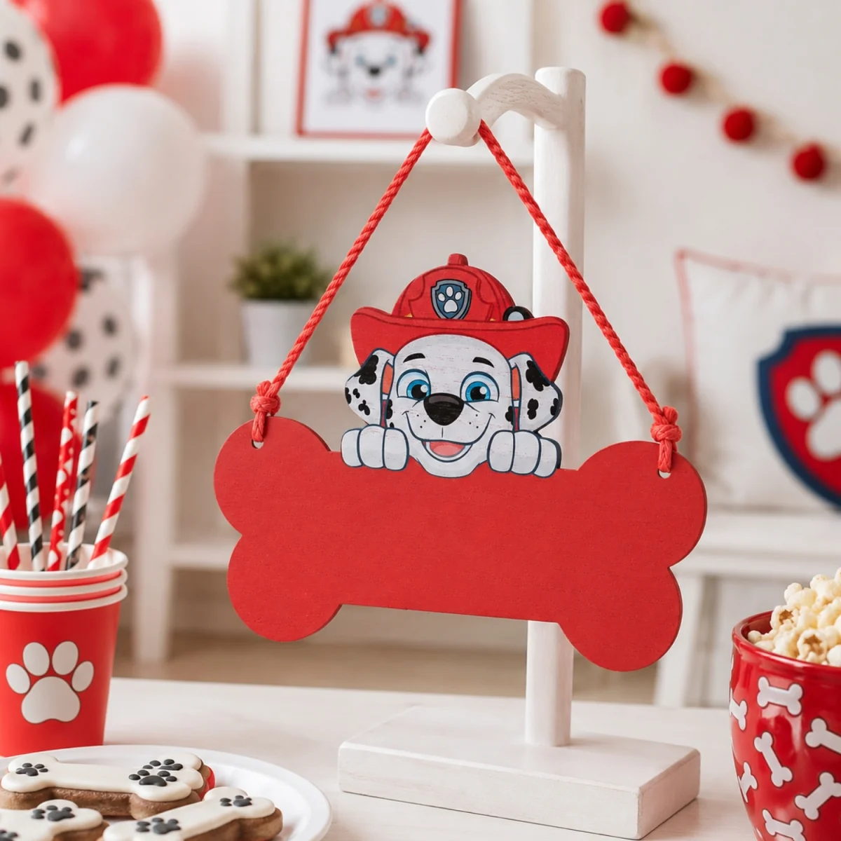 Paw Patrol Marshall Wooden Hanging Plaque - Red – image 3