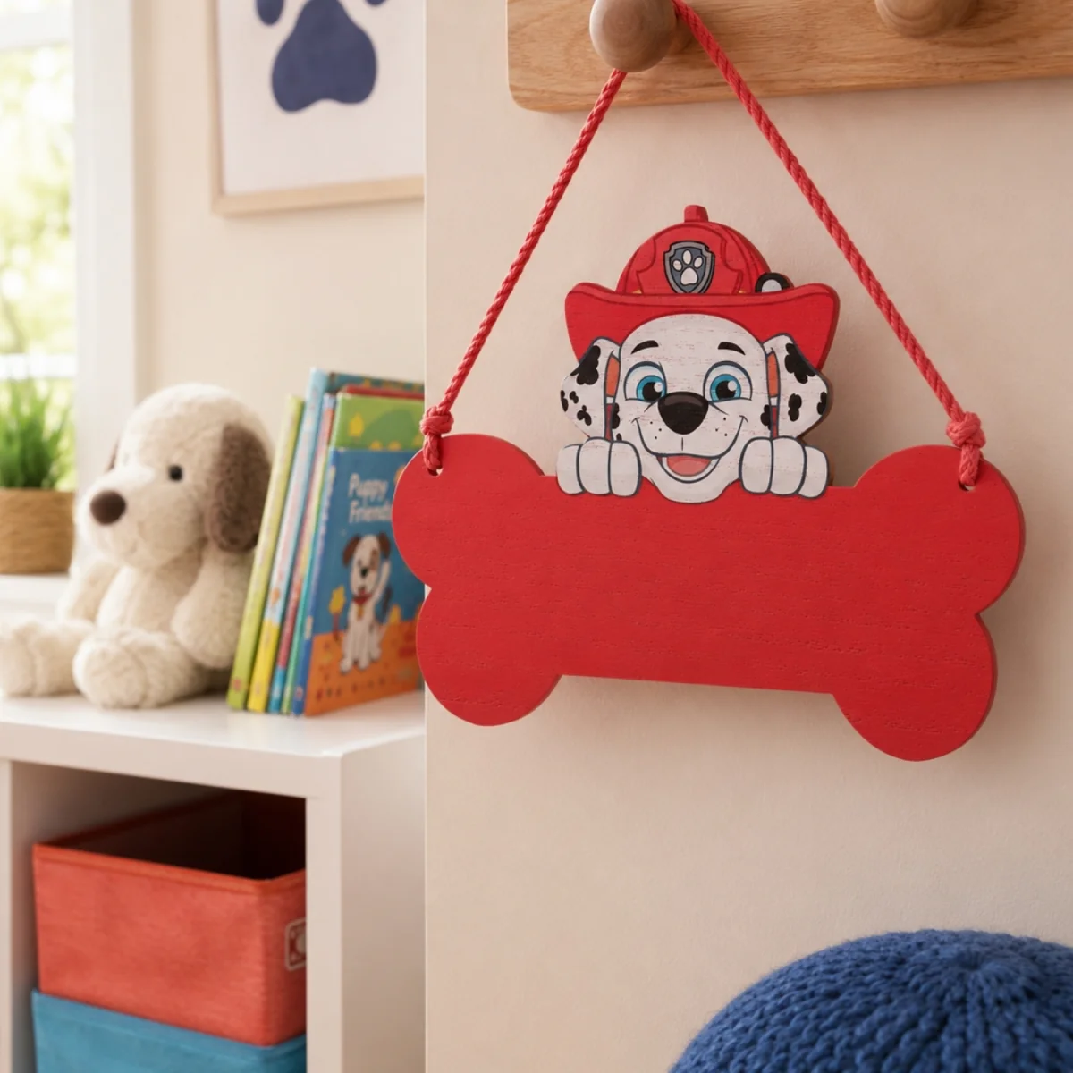 Paw Patrol Marshall Wooden Hanging Plaque - Red – image 5