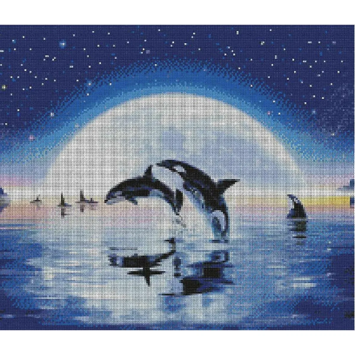Orca Whale Diamond Painting Kit - Multi – image 3