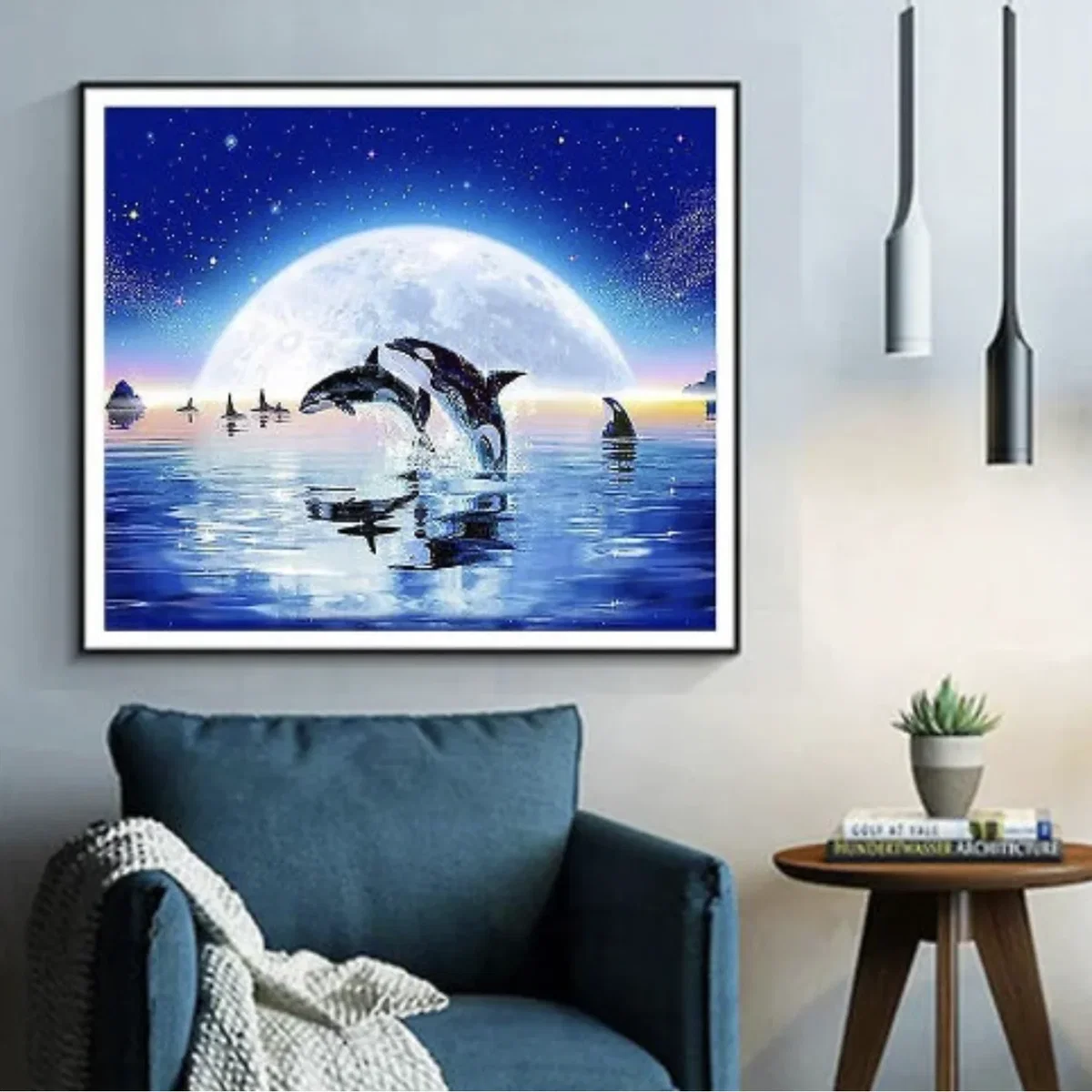 Orca Whale Diamond Painting Kit - Multi – image 4