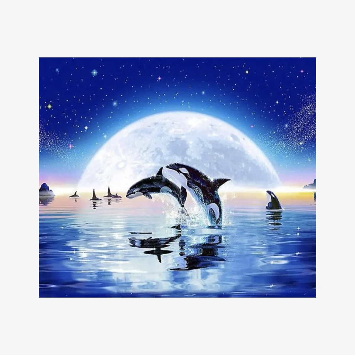Orca Whale Diamond Painting Kit - Multi – image 1