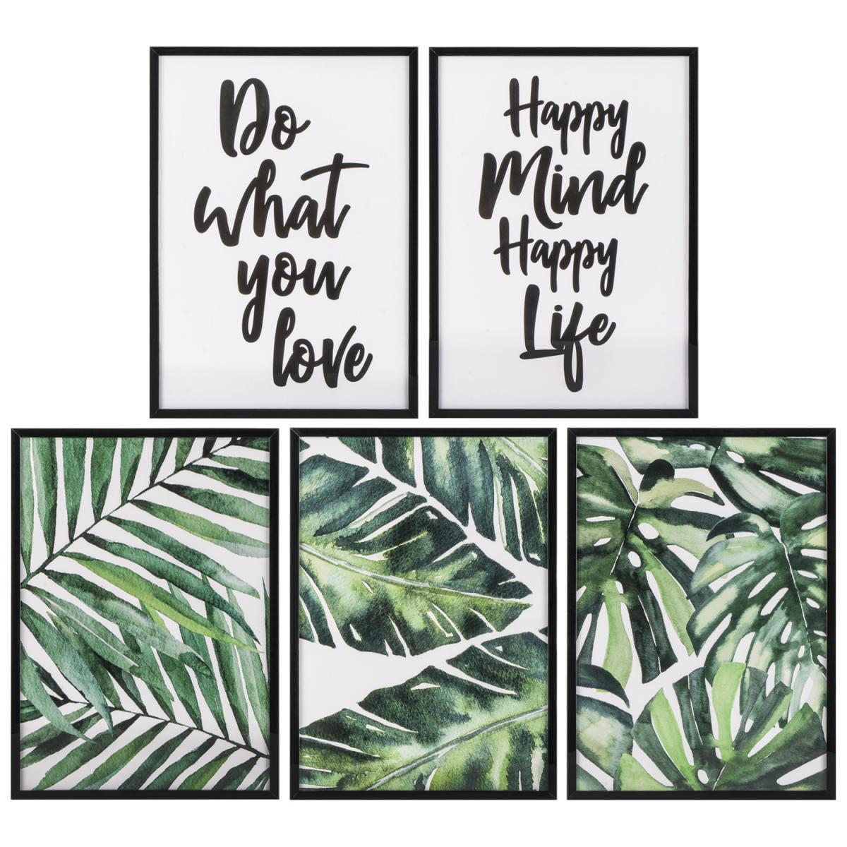 Set of 5 Botanical Framed A4 Prints – image 2