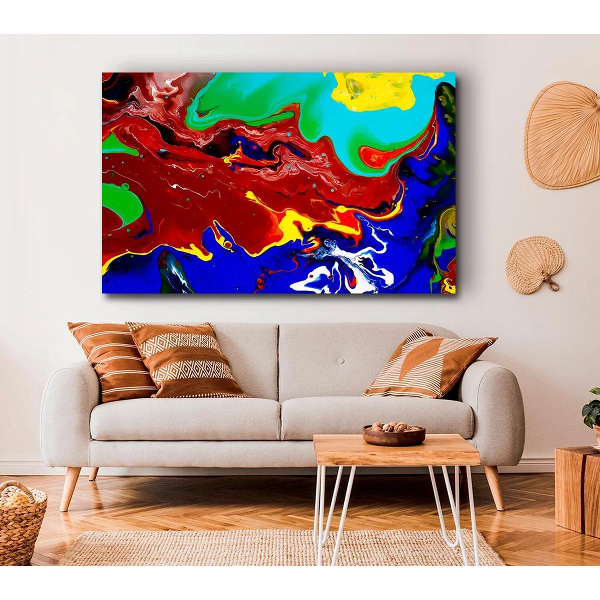 Infusion Of Colour Canvas Print Wall Art - Yellow / 81.28cm – image 4
