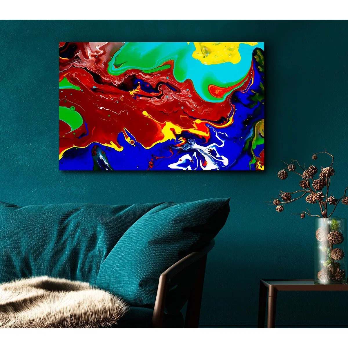 Infusion Of Colour Canvas Print Wall Art - Yellow / 81.28cm – image 5