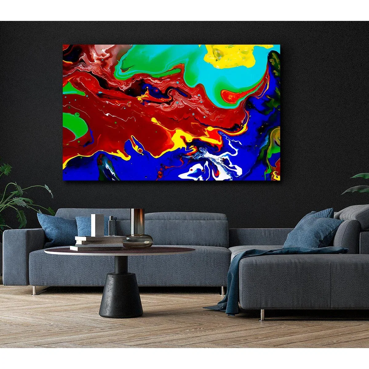 Infusion Of Colour Canvas Print Wall Art - Yellow / 81.28cm – image 6