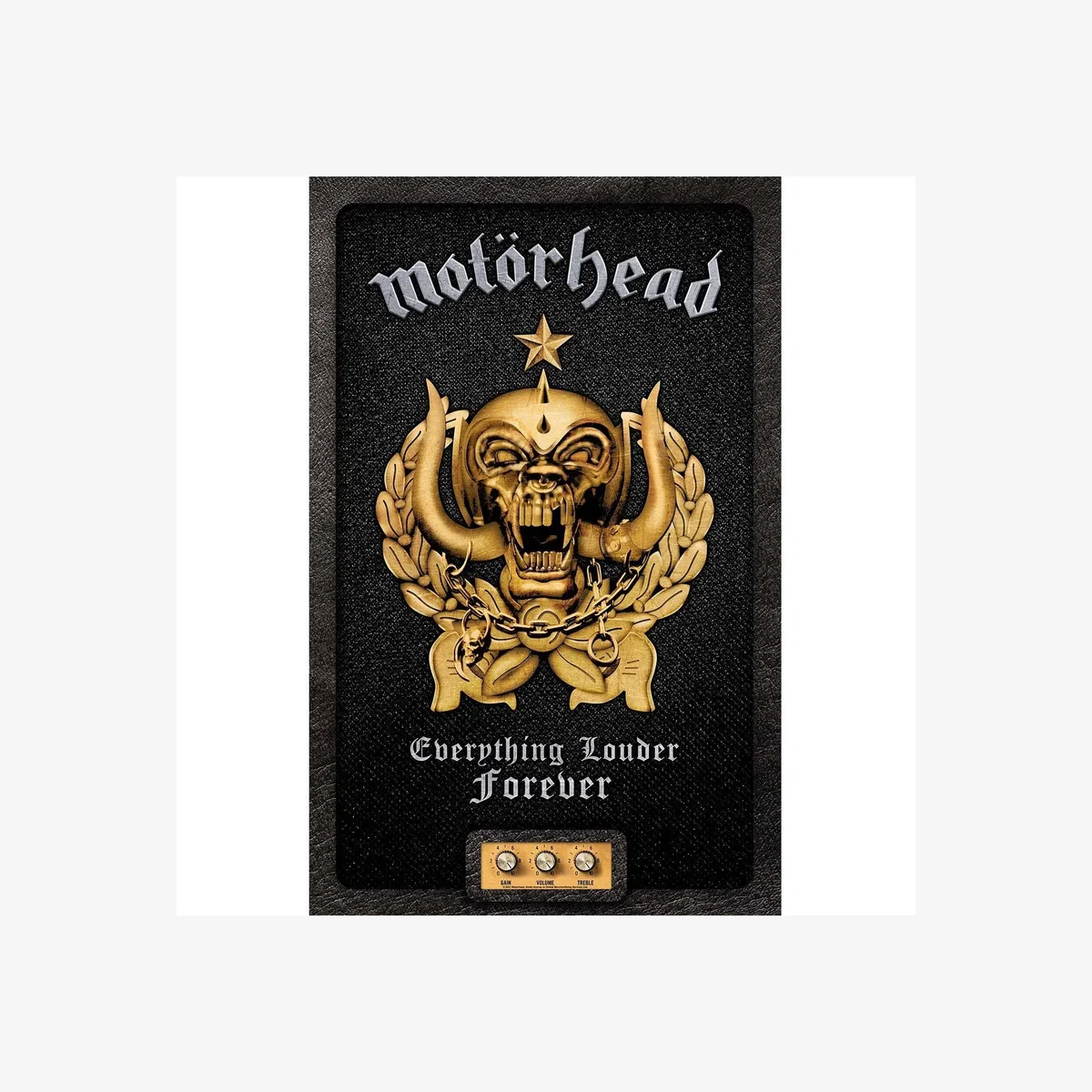 Motorhead Everything Louder Forever Textile Poster - Black/Bronze