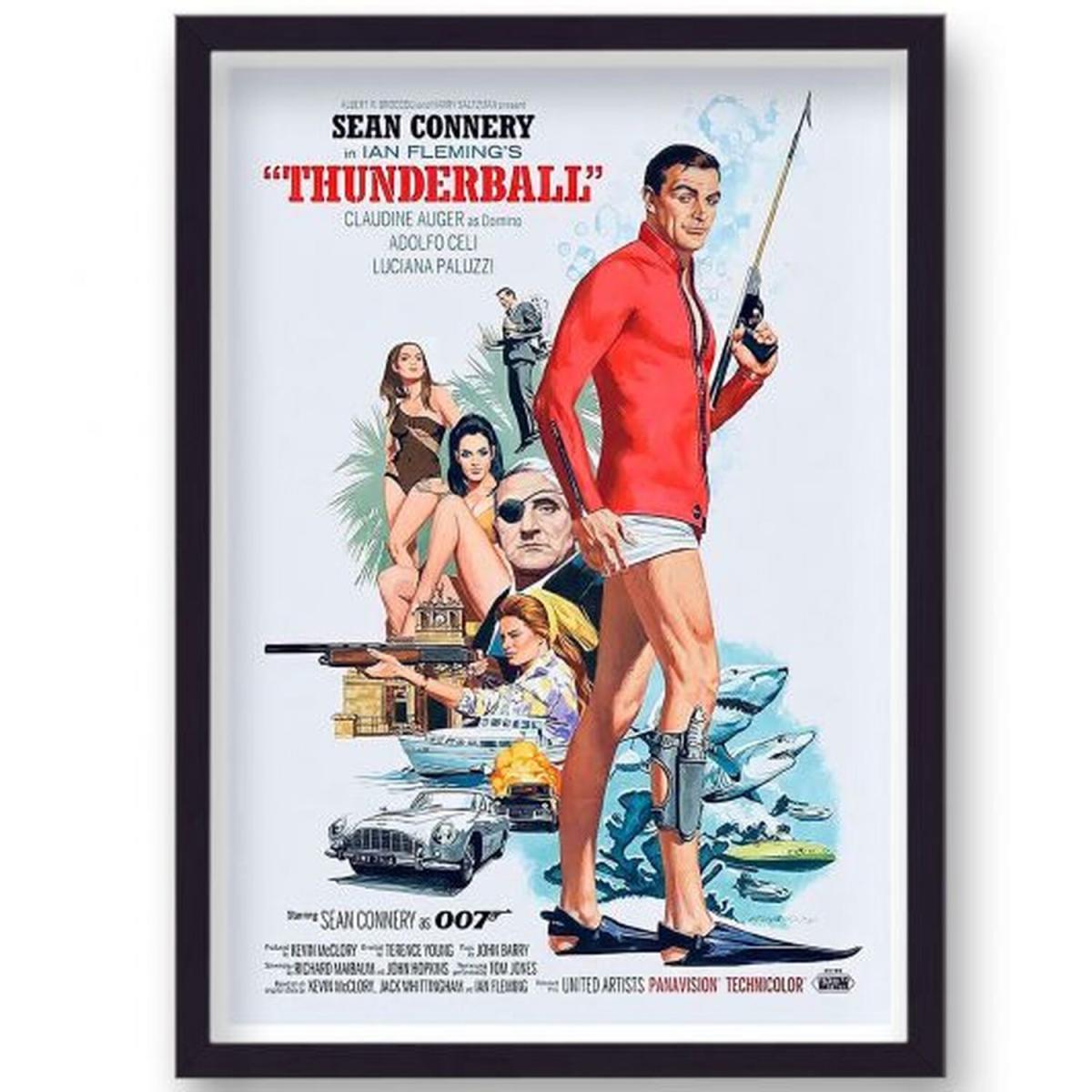James Bond Thunderball Reworked Framed Movie Poster - James Bond / A2 – image 2