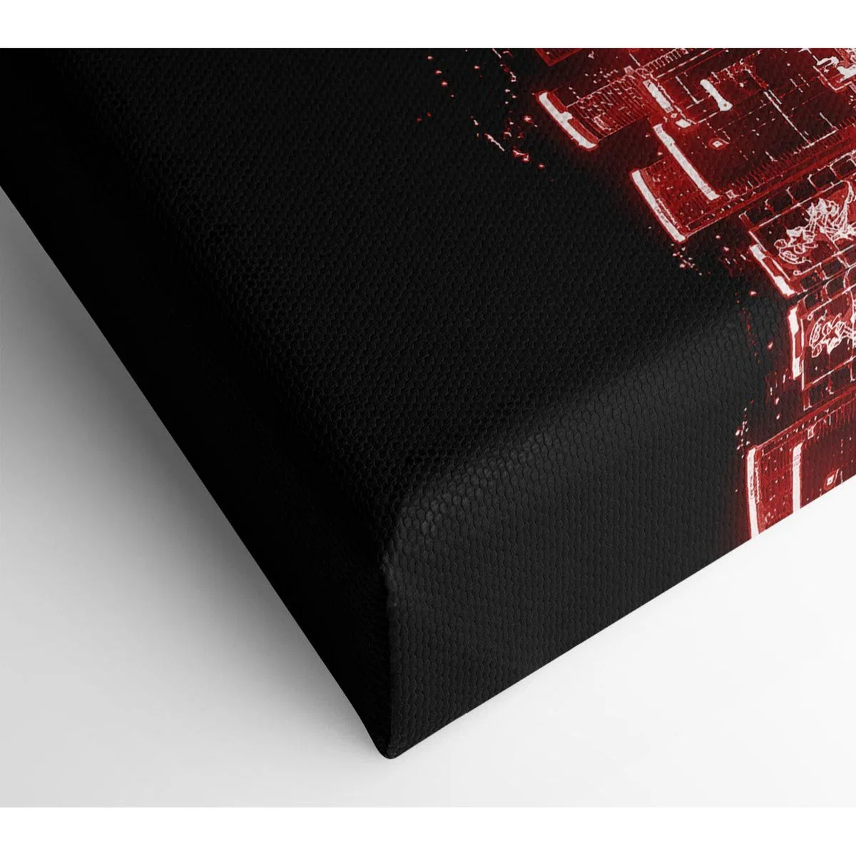 Hong Kong Waters Red Canvas Print Wall Art - Yellow / 50.8cm – image 2