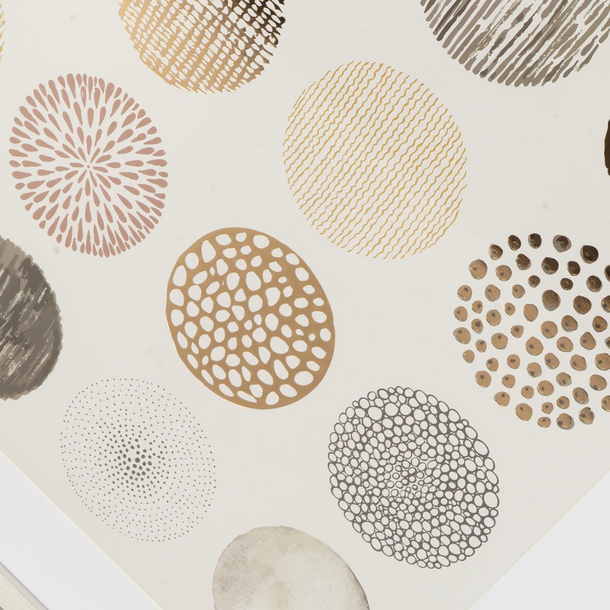 Abstract Circles Framed Art – image 2