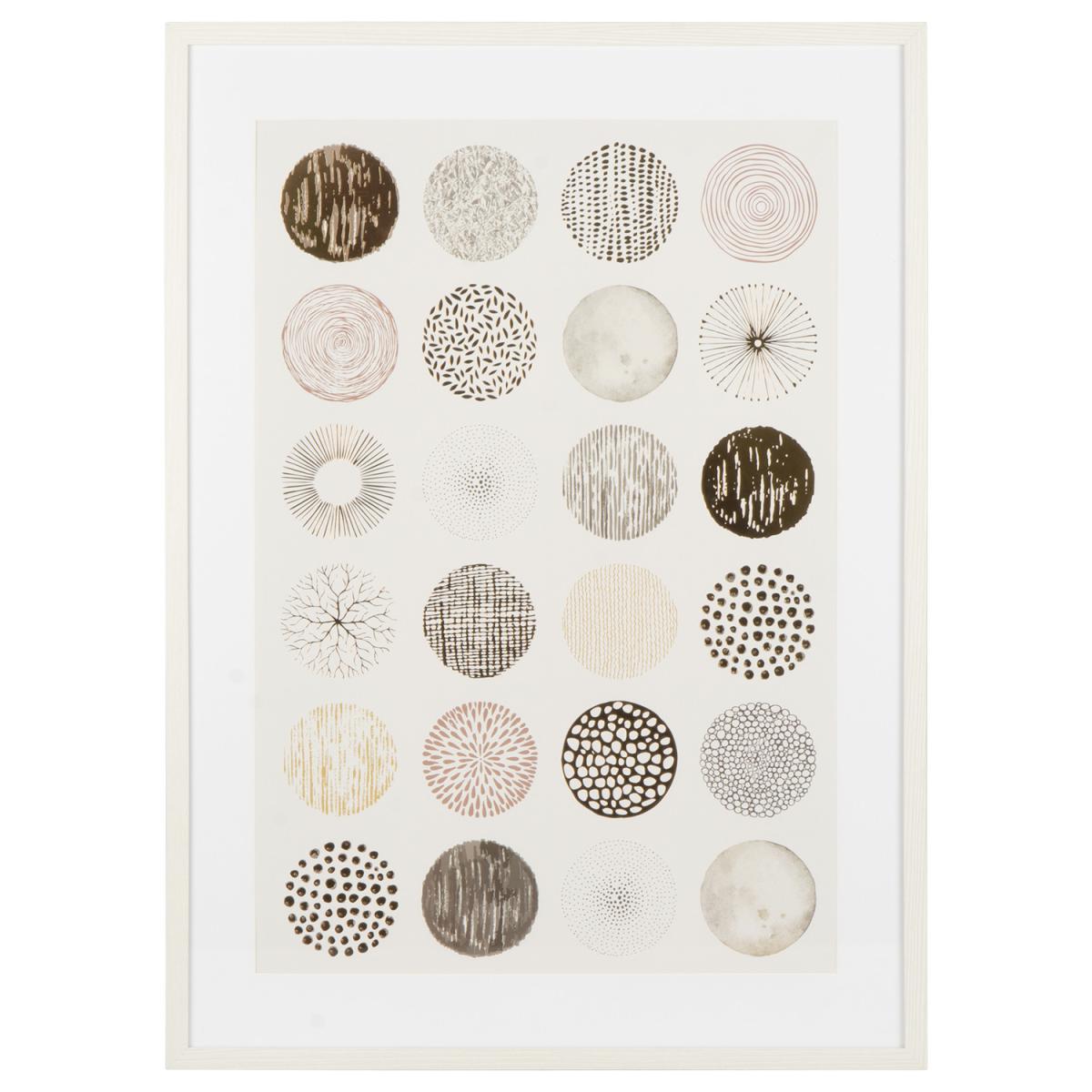 Abstract Circles Framed Art – image 3
