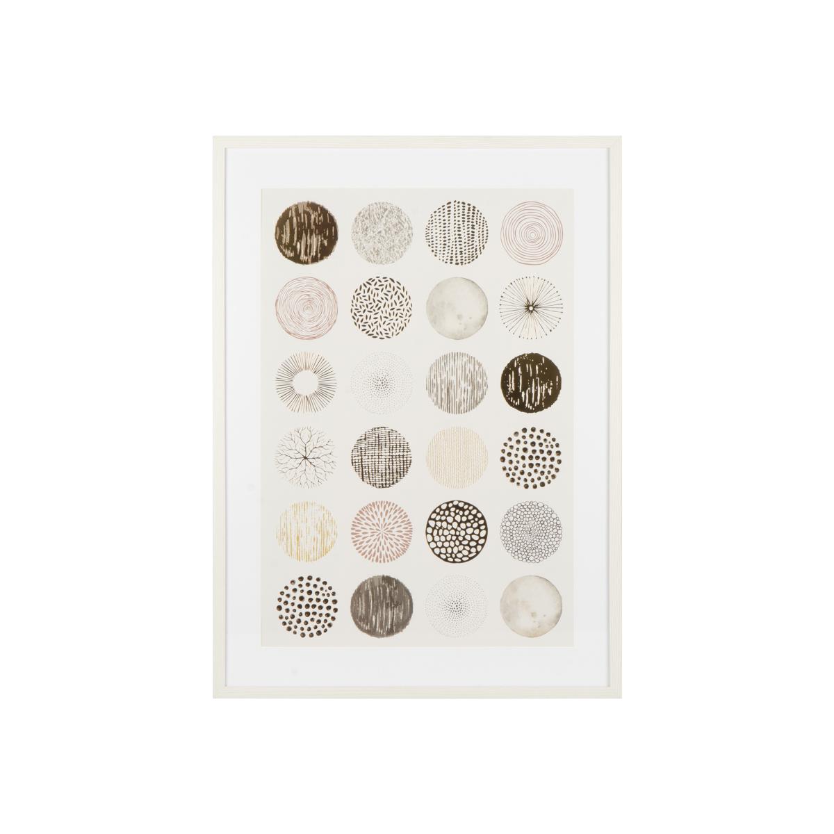 Abstract Circles Framed Art – image 1