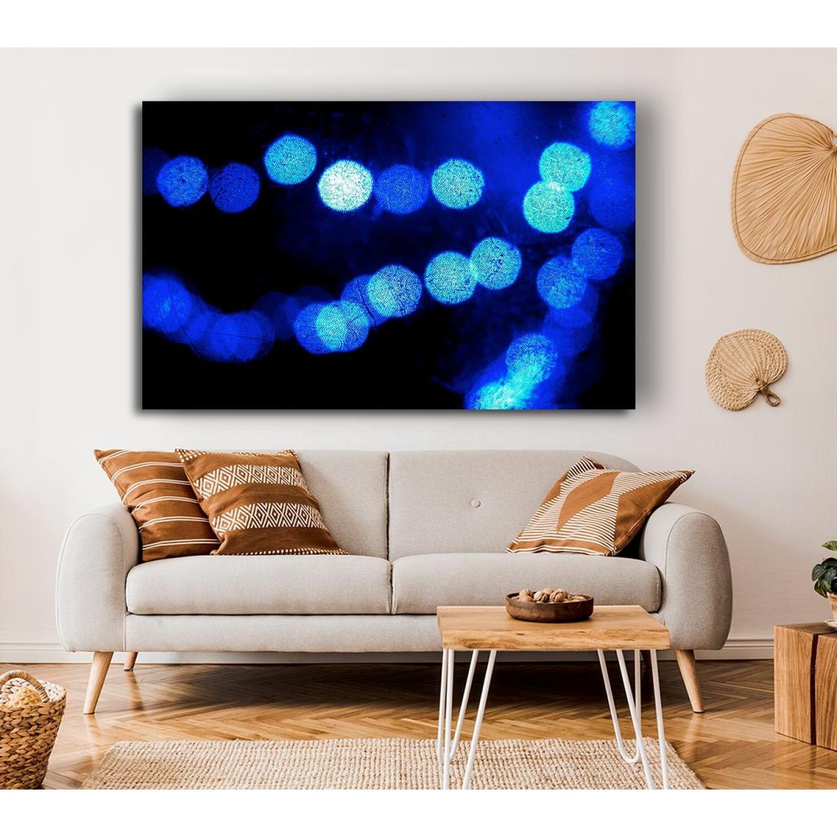 Orb Blues Canvas Print Wall Art - Yellow / 35.56cm – image 4