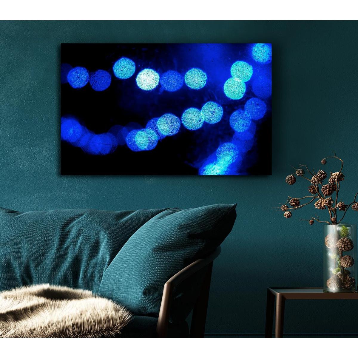Orb Blues Canvas Print Wall Art - Yellow / 35.56cm – image 5