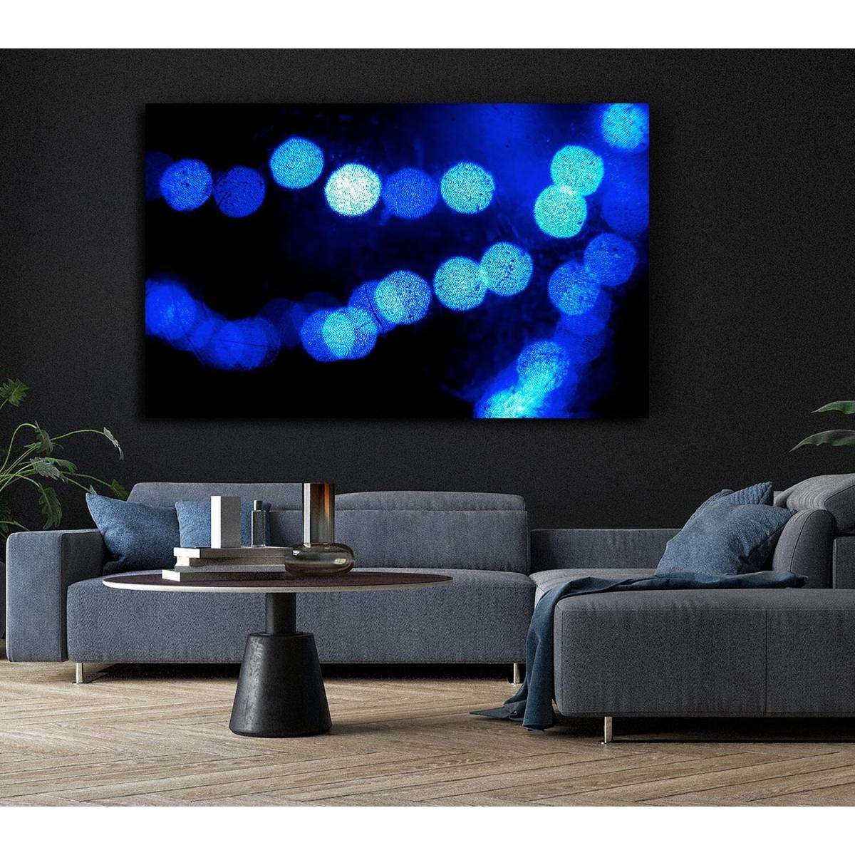 Orb Blues Canvas Print Wall Art - Yellow / 35.56cm – image 6