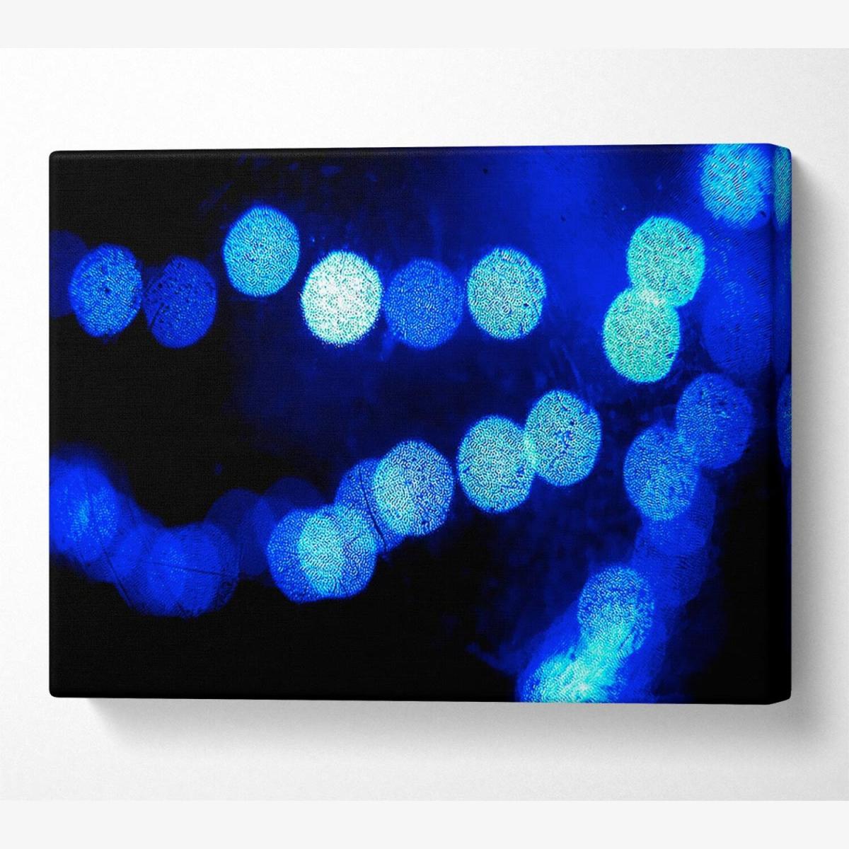 Orb Blues Canvas Print Wall Art - Yellow / 35.56cm – image 1