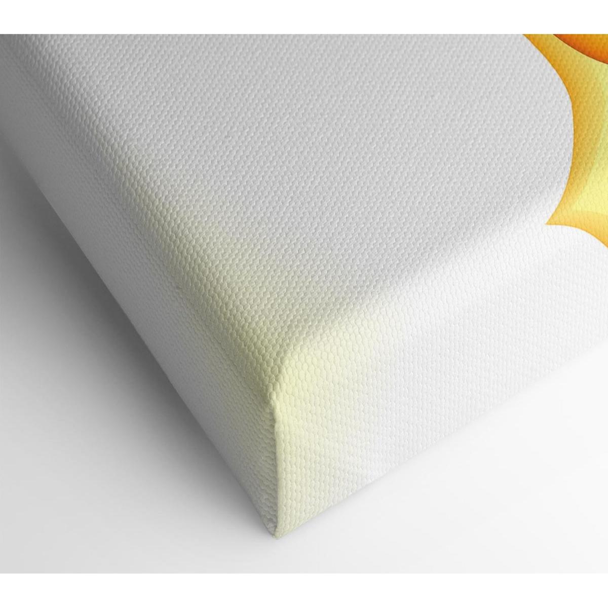 Golden Yellow Wave Canvas Print Wall Art - Yellow / 81.28cm – image 2