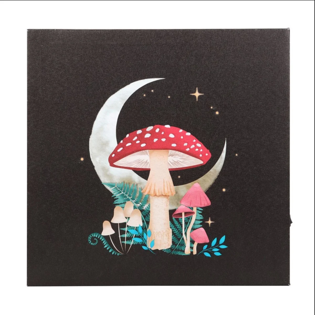 Something Different Canvas Forest Mushroom Light Up Canvas - Black/Red/White – image 3