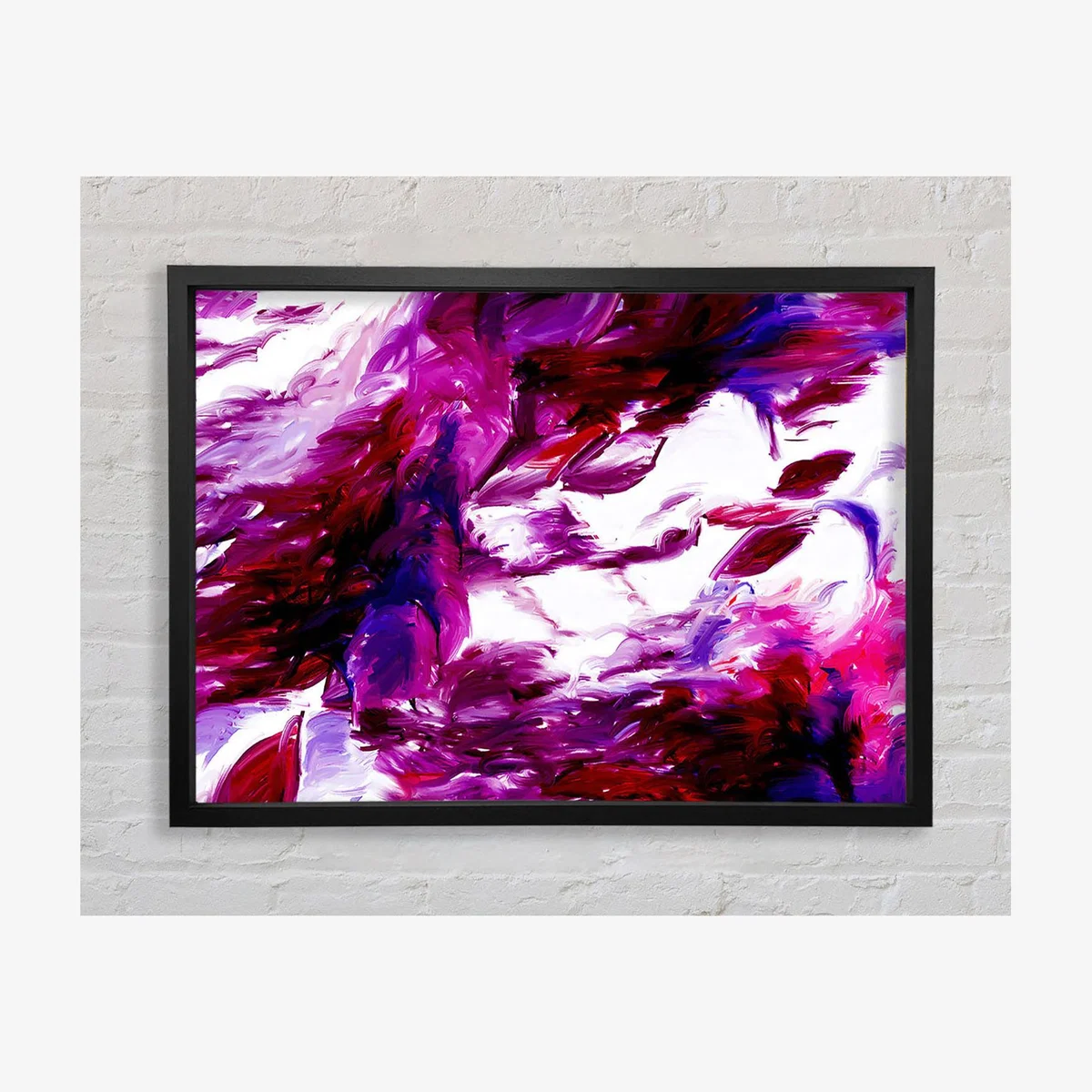 Autumn Leaves In The Wind Framed Print Abstract Prints - Black