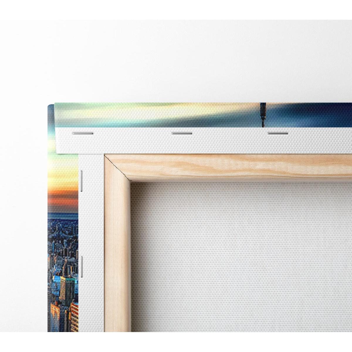 New York City On Top Of The World Canvas Print Wall Art - Yellow / 81.28cm – image 3
