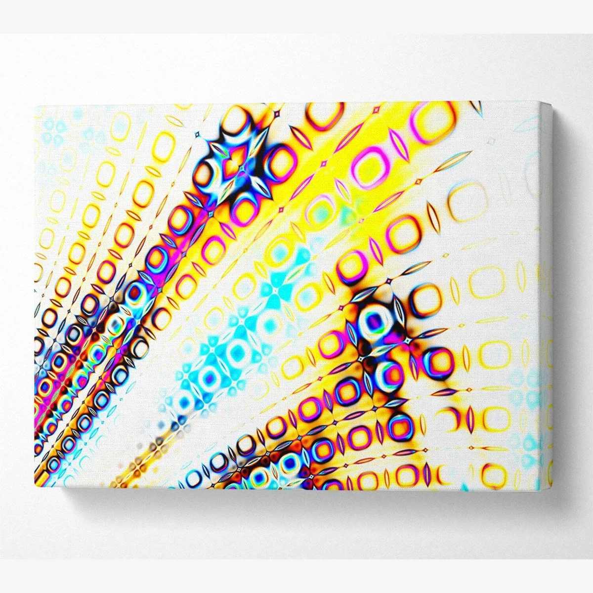 Movement Of Colour Canvas Print Wall Art - Yellow / 101.6cm – image 1
