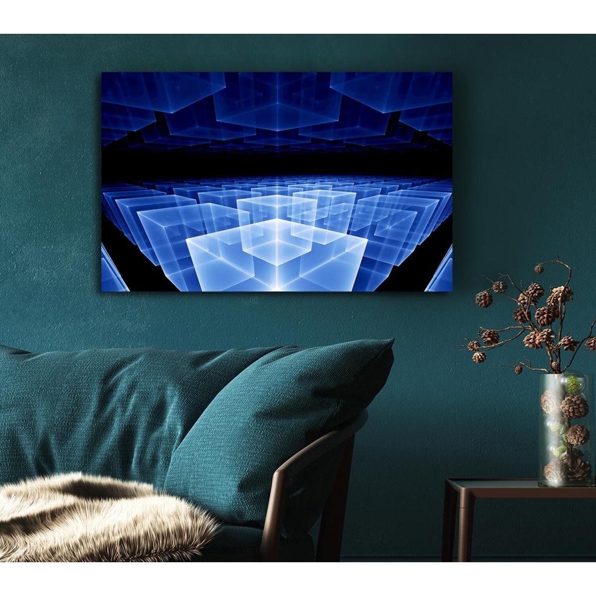 Cyber Home Canvas Print Wall Art - Yellow / 81.28cm – image 3