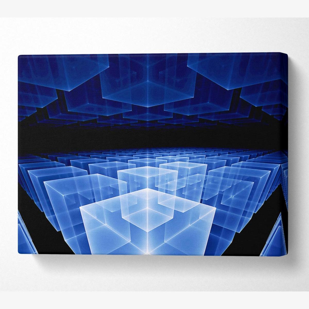 Cyber Home Canvas Print Wall Art - Yellow / 81.28cm – image 1