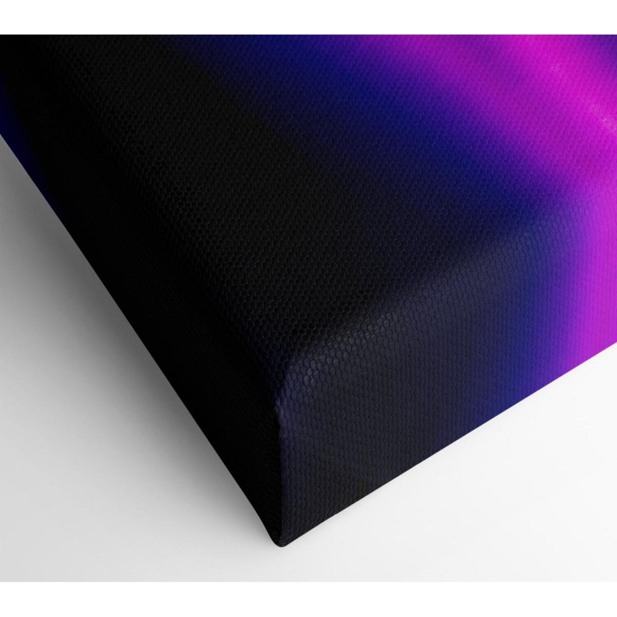 Cerise Sound Wave Canvas Print Wall Art - Yellow / 66.04cm – image 2