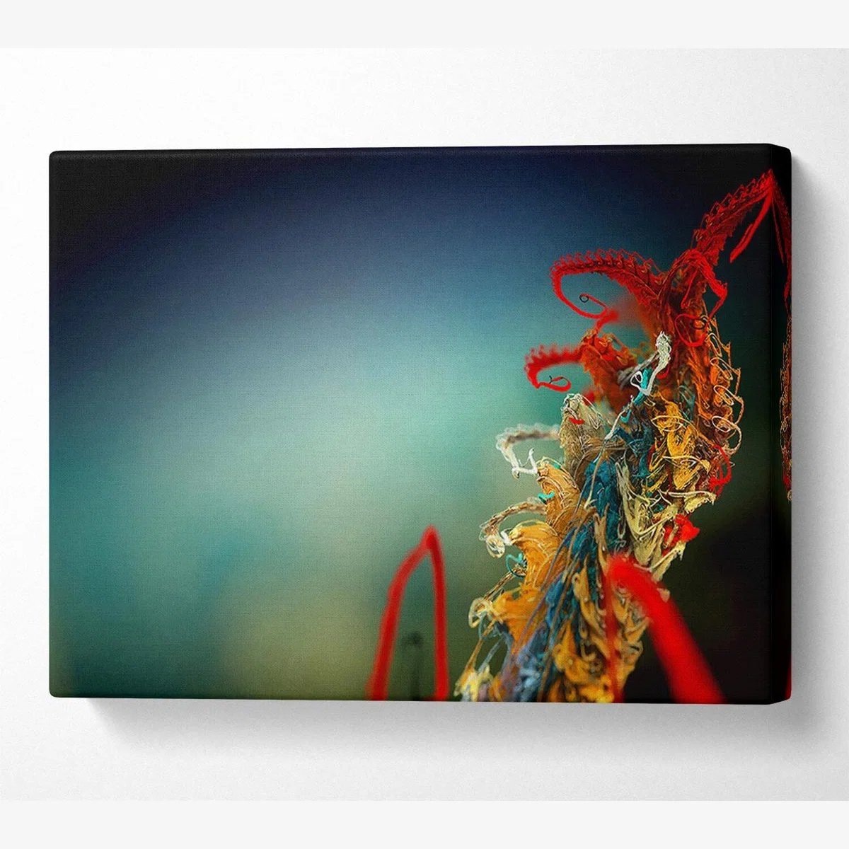 Mikro Plant Canvas Print Wall Art - Yellow / 101.6cm – image 1