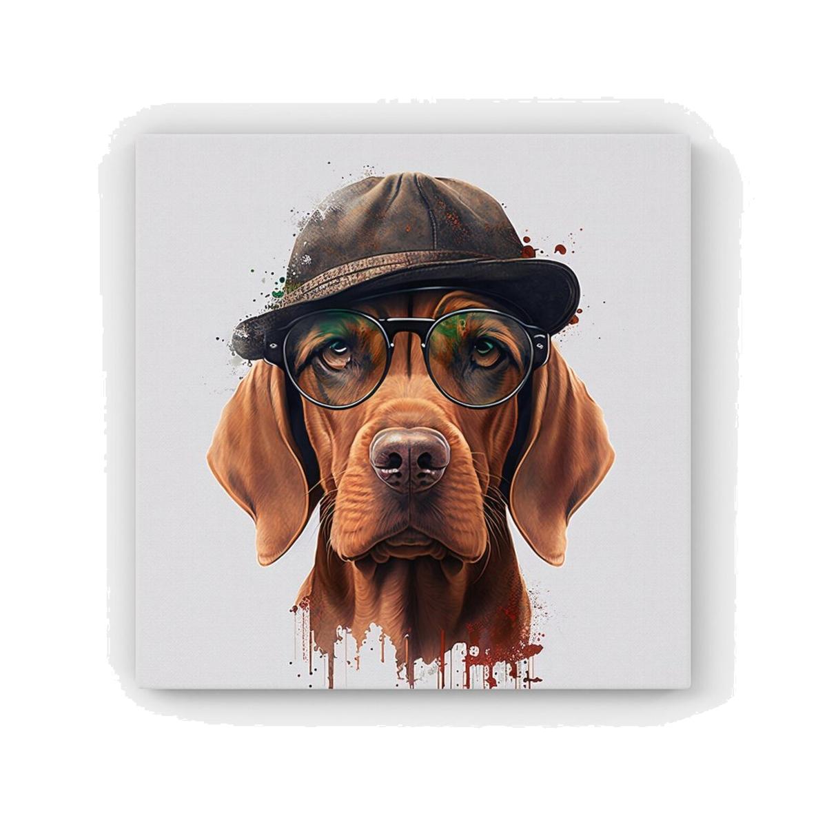Hungarian Vizsla Dog Splashart HD Metal Print - Neutral / 30cm