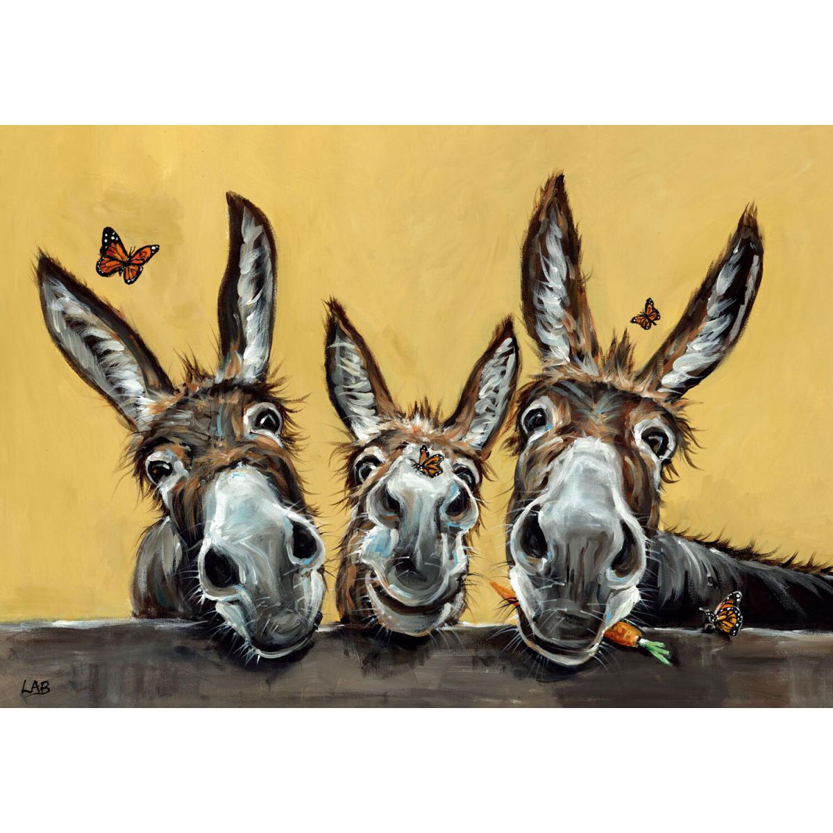 Louise Brown Spring Donkeys Canvas – image 2