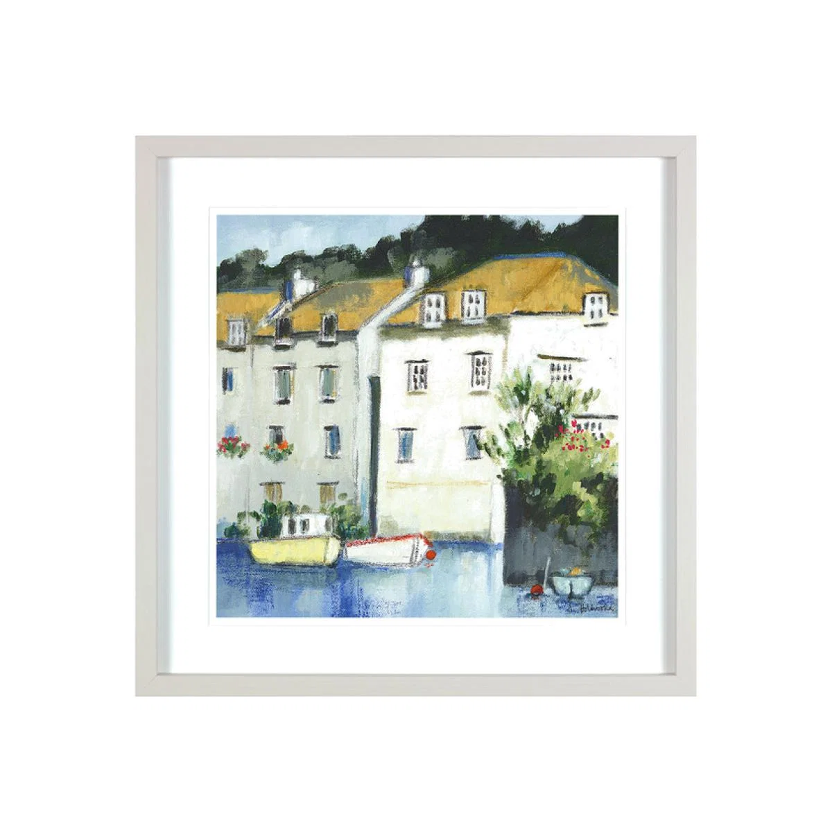 Seaside and Harbour Cottage Framed Print