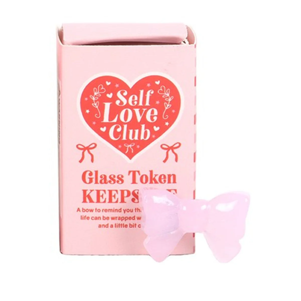 Something Different Self Love Club Glass Keepsakes Set (Pack of 24) - Pink/Red – image 2