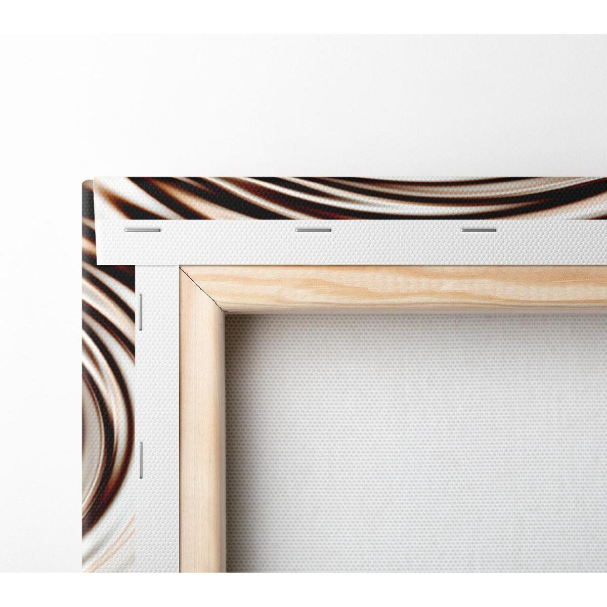Perfect Chocolate Ripple Canvas Print Wall Art - Yellow / 81.28cm – image 3