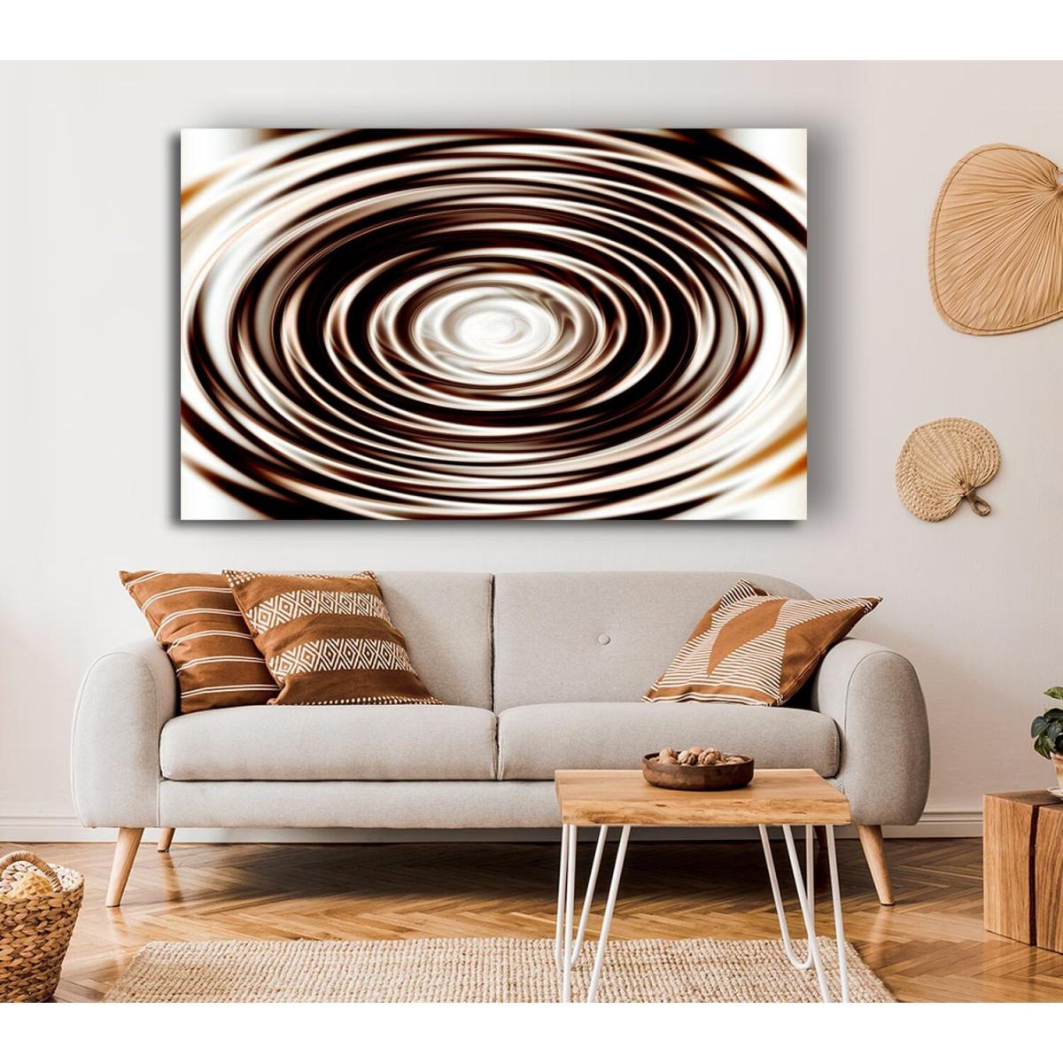 Perfect Chocolate Ripple Canvas Print Wall Art - Yellow / 81.28cm – image 4