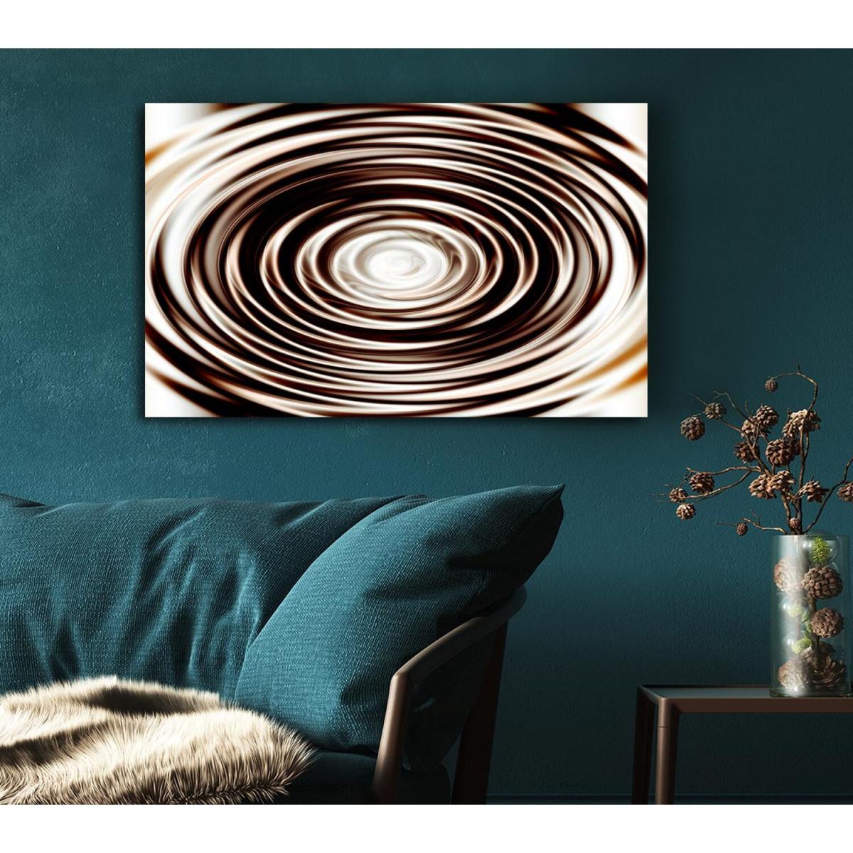 Perfect Chocolate Ripple Canvas Print Wall Art - Yellow / 81.28cm – image 5