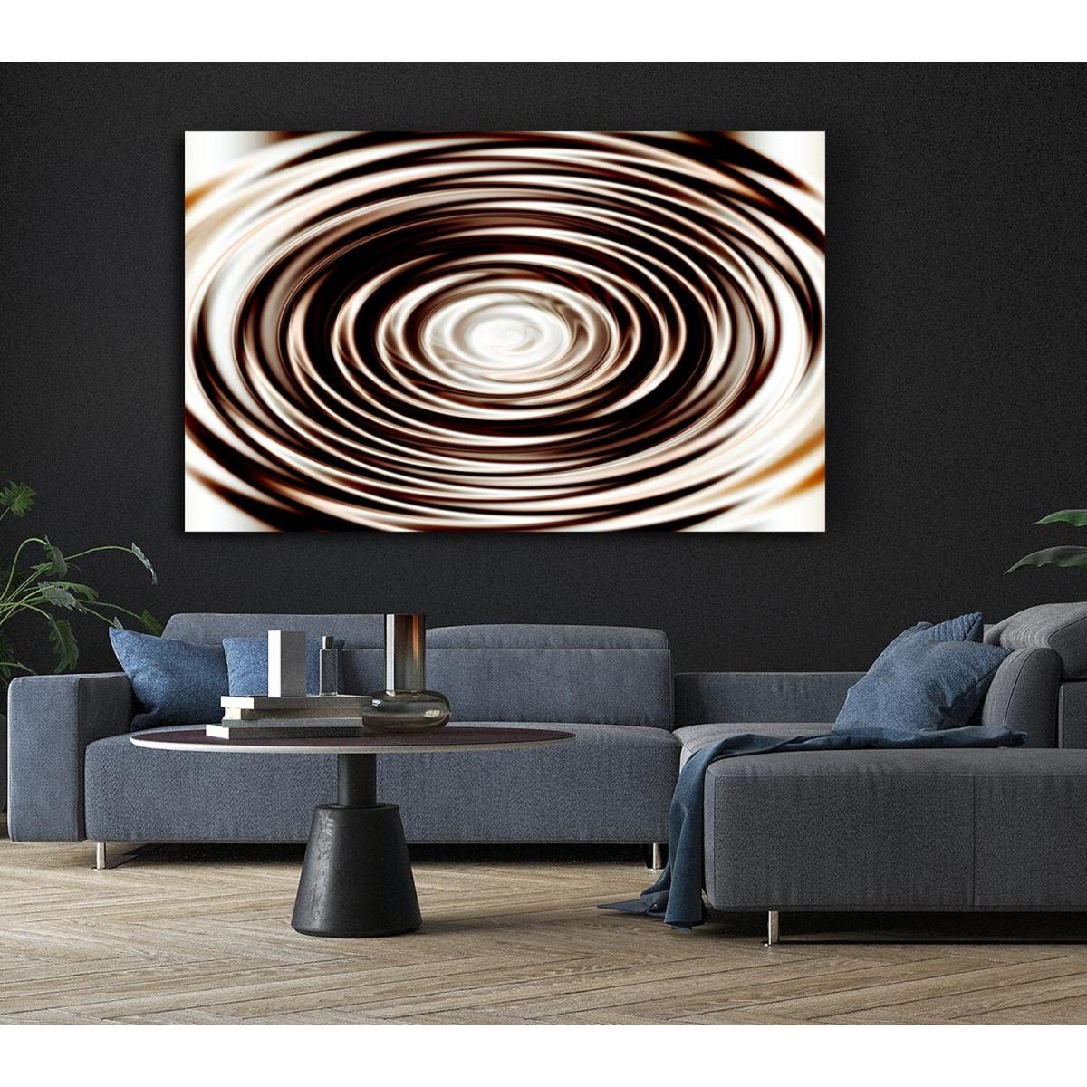 Perfect Chocolate Ripple Canvas Print Wall Art - Yellow / 81.28cm – image 6