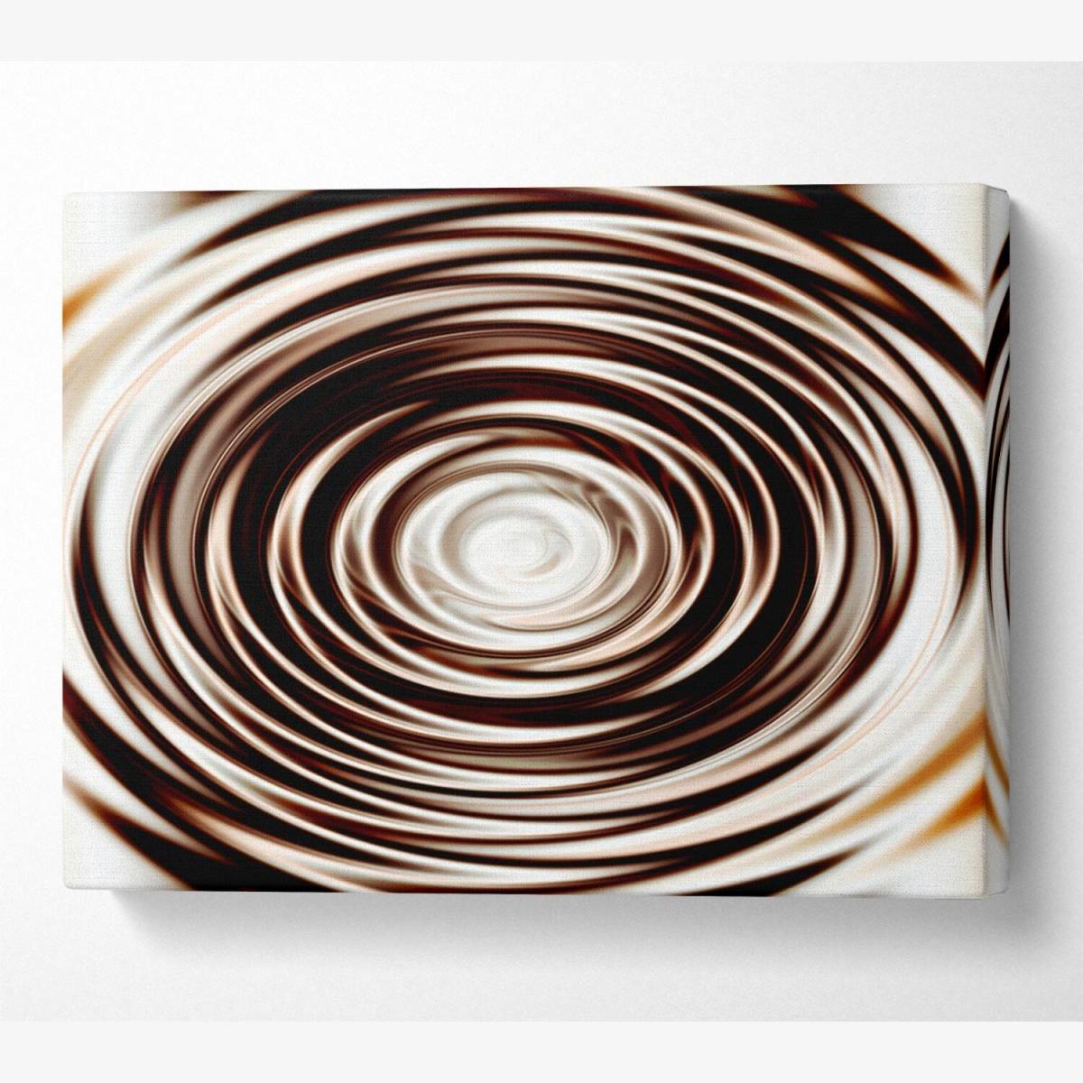 Perfect Chocolate Ripple Canvas Print Wall Art - Yellow / 81.28cm – image 1