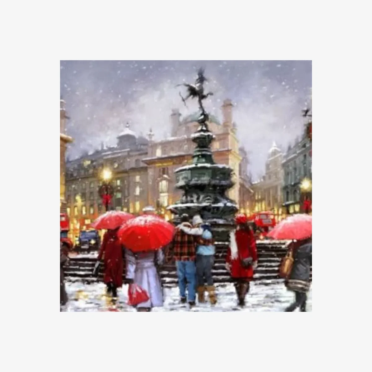 London Snow Painting by Numbers Kit - Multi – image 1