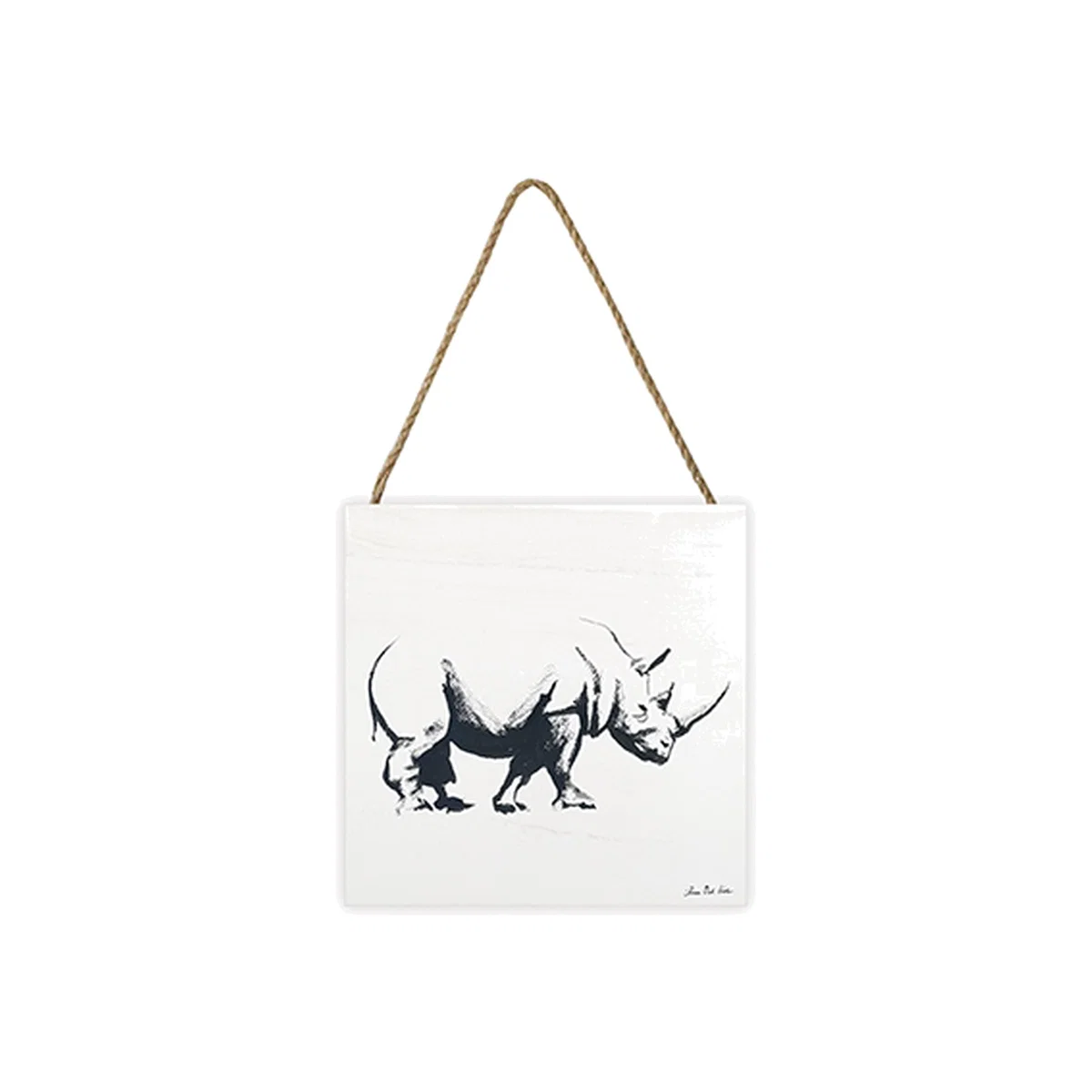 Aimee Del Valle (Moving On) Wooden Block - White – image 1