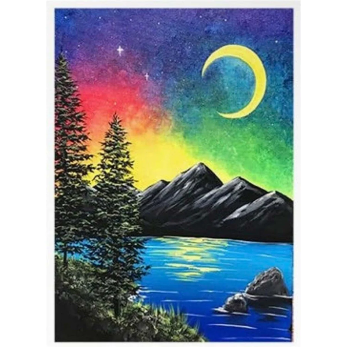 Moon and Mountains Diamond Painting Kit - Multi – image 7