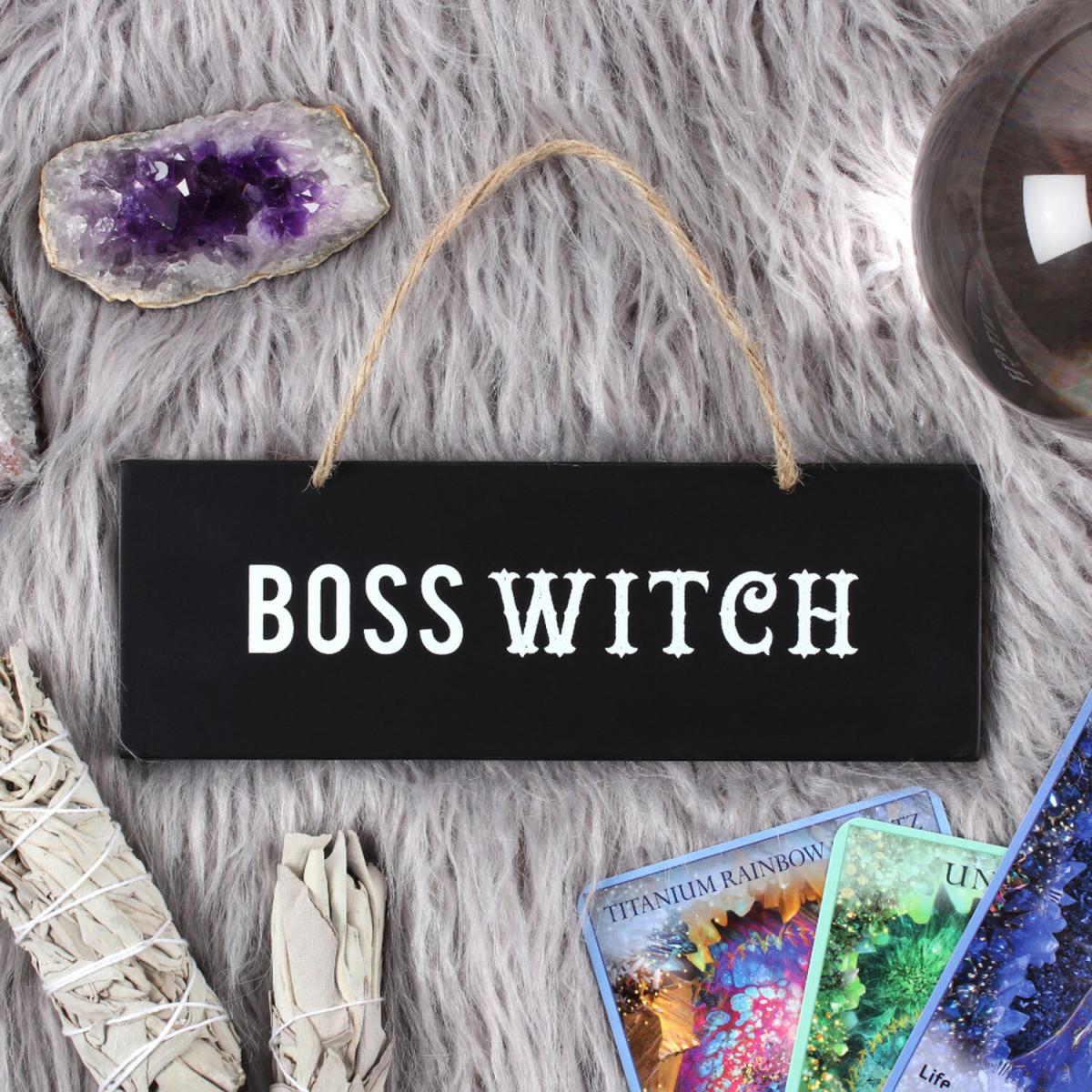 Boss Witch Wall Sign - Black – image 2