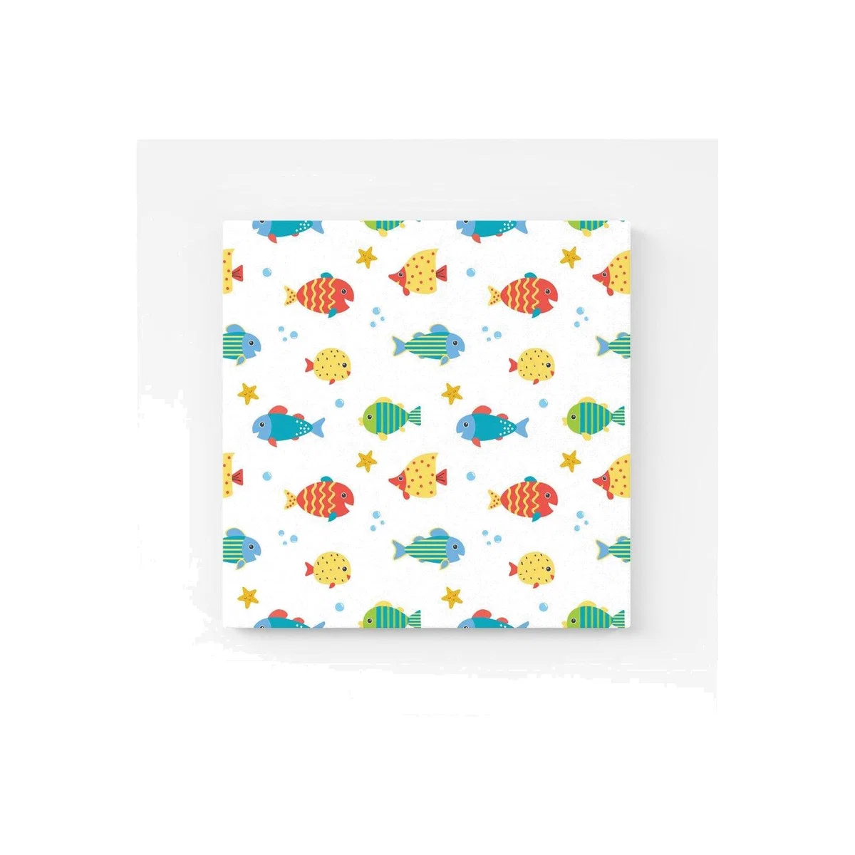 Swimming Fish Canvas Print - Blue / Medium – image 1