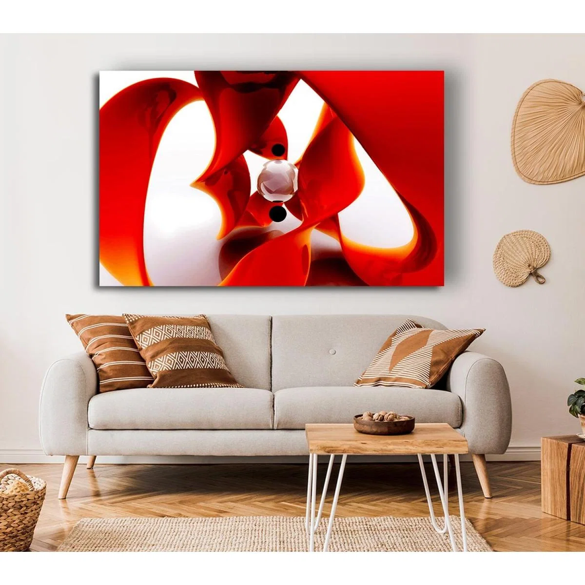 The Diamond In The Middle Canvas Print Wall Art - Yellow / 81.28cm – image 4